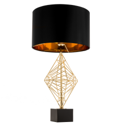 CosmoLight Lampa stołowa CARACAS T01977AU Złoty 