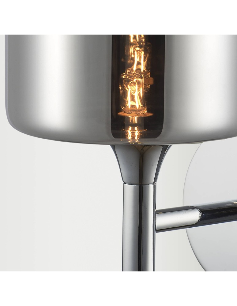 Modern Classic style wall lamps - CosmoLight Wall lamp COPENHAGEN W01059CH Chrome  - product kolory-swiatla.pl 2