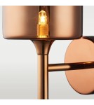 Modern Classic style wall lamps - CosmoLight Wall lamp COPENHAGEN W01066CU Copper.  - product 2