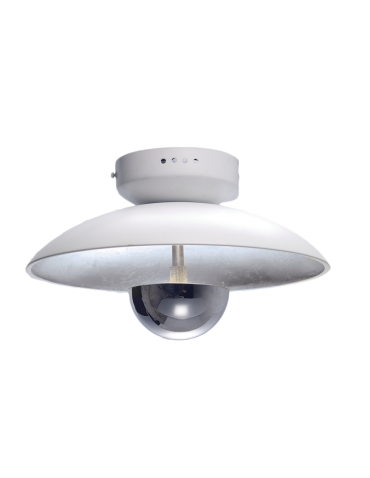 CosmoLight Plafond SYDNEY C01048WH AG White Silver Chrome. 