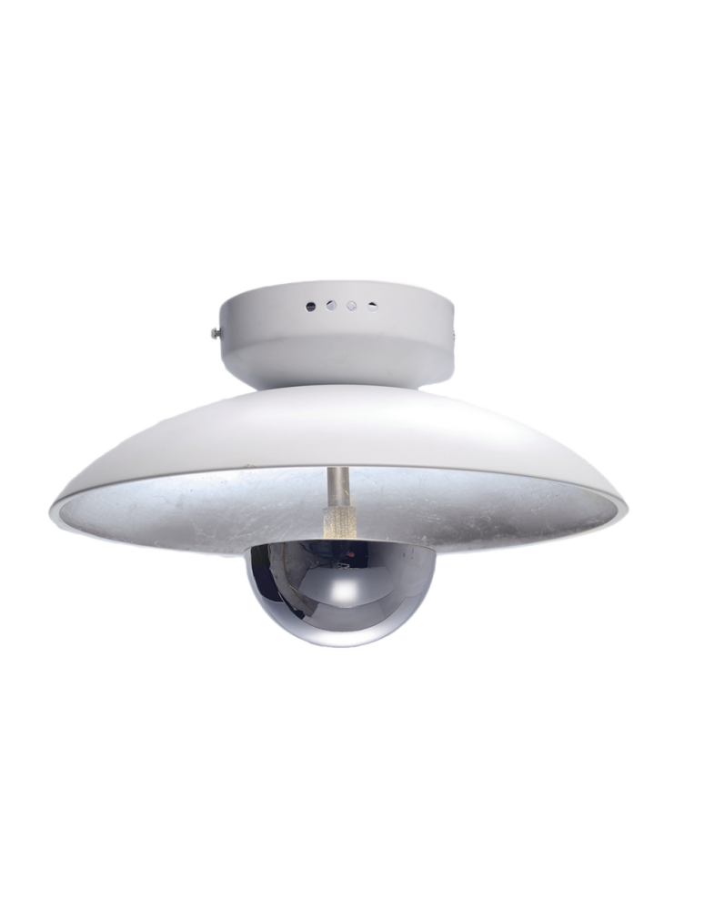 Loft ceiling lamps - industrial - CosmoLight Plafond SYDNEY C01048WH AG White Silver Chrome.  - product kolory-swiatla.pl 1