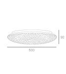 Ceiling lamps - CosmoLight Plafond SVALBARD C01868WH White.  - product 3