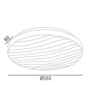 Ceiling lamps - CosmoLight Plafond TAO C01793WH White.  - product 5