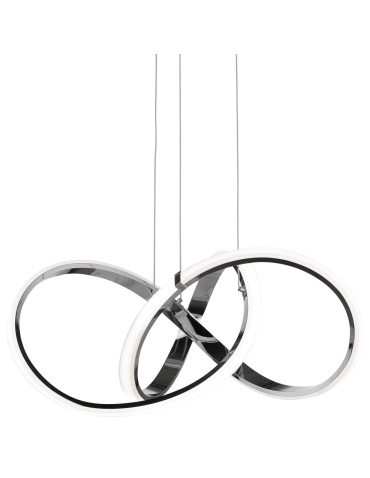 CosmoLight TOKYO P01670CH Chrome pendant lamp 