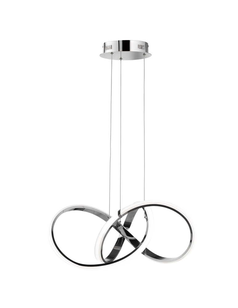 LED pendant lamps - CosmoLight TOKYO P01670CH Chrome pendant lamp  - product kolory-swiatla.pl 2