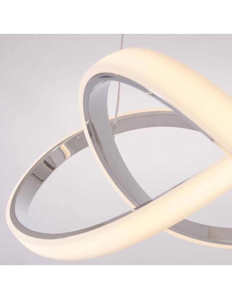 LED pendant lamps - CosmoLight TOKYO P01670CH Chrome pendant lamp  - product kolory-swiatla.pl 3