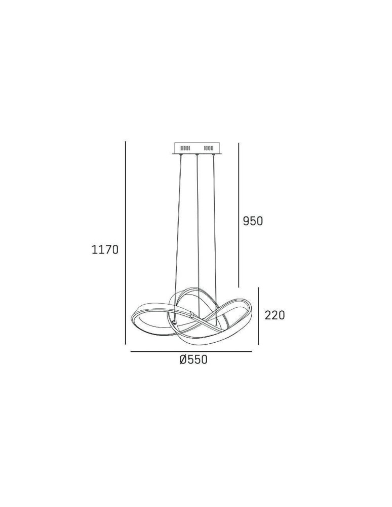 LED pendant lamps - CosmoLight TOKYO P01670CH Chrome pendant lamp  - product kolory-swiatla.pl 5