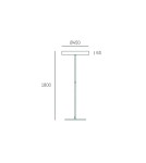 White floor lamps - CosmoLight OSAKA standing lamp F01017WH White  - product 3