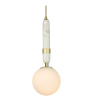 Pendant lamps - CosmoLight LA SPEZIA pendant lamp P01329BR White Brass  - product 1