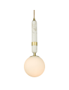 CosmoLight LA SPEZIA pendant lamp P01329BR White Brass 
