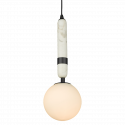CosmoLight Lampa wisząca LA SPEZIA P01336BK Czarny Biały 