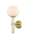 CosmoLight LA SPEZIA Wall lamp W01343BR White Brass 