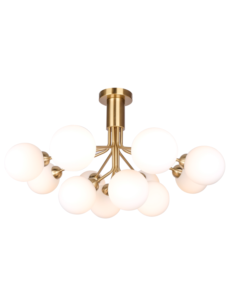 Pendant lamps spheres - CosmoLight CAPE TOWN pendant lamp P12049BR Brass  - product kolory-swiatla.pl 3