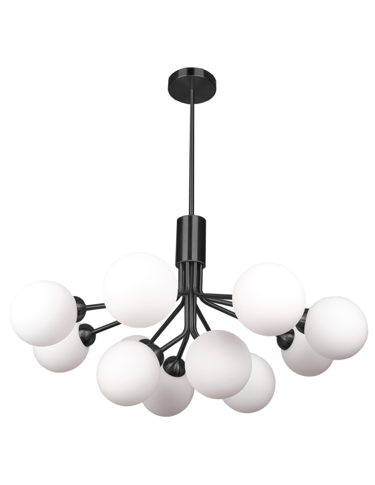 Pendant lamps - CosmoLight CAPE TOWN pendant lamp P12299BK Black.  - product kolory-swiatla.pl 1