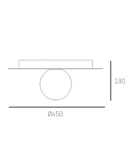 CosmoLight Plafon CAPE TOWN C01919BR   Mosiądz  - produkt 2