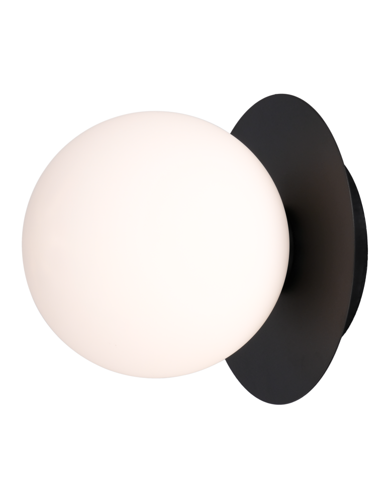 Wall lamps spheres - CosmoLight CAPE TOWN wall lamp W01834BK Black.  - product kolory-swiatla.pl 1