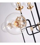 Pendant lamps - CosmoLight BOSTON pendant lamp P12826BR Black Brass  - product 3