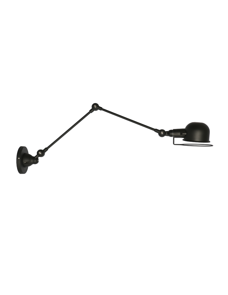 Loft wall lamps - industrial - CosmoLight DETROIT Wall lamp W01765BK Black  - product kolory-swiatla.pl 1