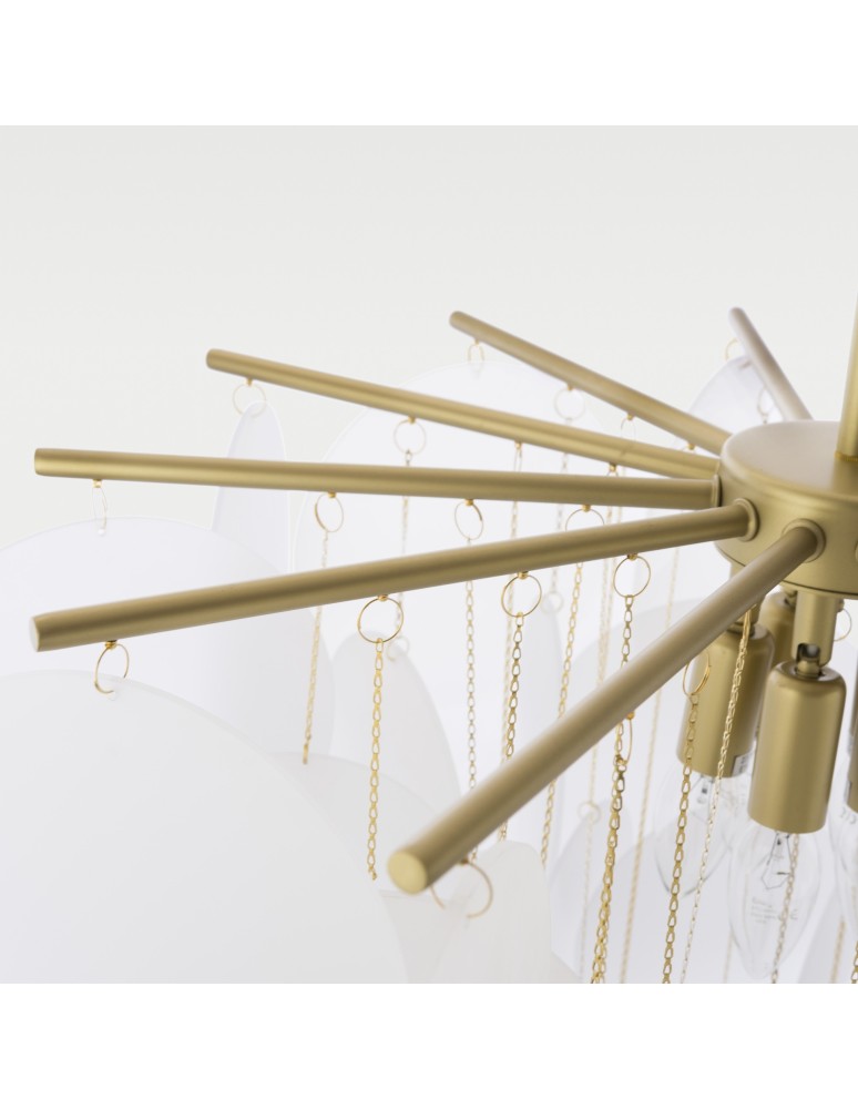 Glamour chandeliers - CosmoLight TROMSO pendant lamp P04094BR Brass  - product kolory-swiatla.pl 3