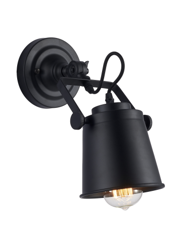 CosmoLight DETROIT Wall lamp W01758BK Black 