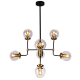 CosmoLight Lampa wisząca BOSTON P08959BR Czarny Mosiądz 