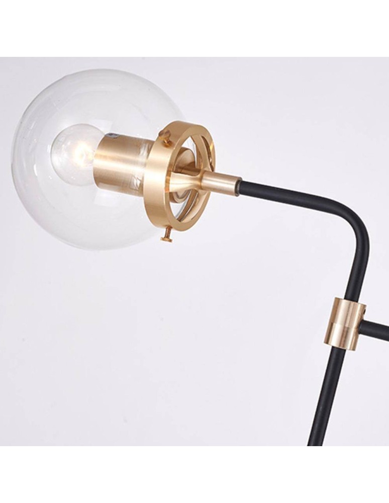 Pendant lamps - CosmoLight BOSTON pendant lamp P08959BR Black Brass  - product kolory-swiatla.pl 2