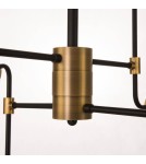 Pendant lamps - CosmoLight BOSTON pendant lamp P08959BR Black Brass  - product 3