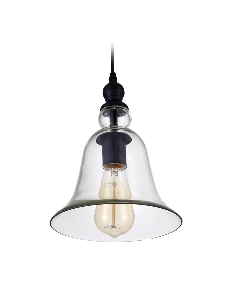 Pendant lamps - CosmoLight PARIS pendant lamp P01789BK Black  - product kolory-swiatla.pl 1