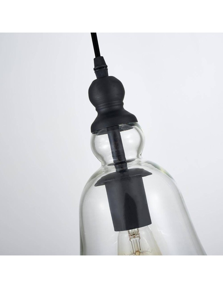 Pendant lamps - CosmoLight PARIS pendant lamp P01789BK Black  - product kolory-swiatla.pl 3