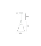 Pendant lamps - CosmoLight PARIS pendant lamp P01789BK Black  - product 4