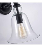Wall lamps - CosmoLight PARIS Wall lamp W01796BK Black.  - product 2