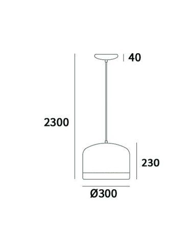 CosmoLight Lampa wisząca TRONDHEIM P01086WH  Biały  - produkt 2