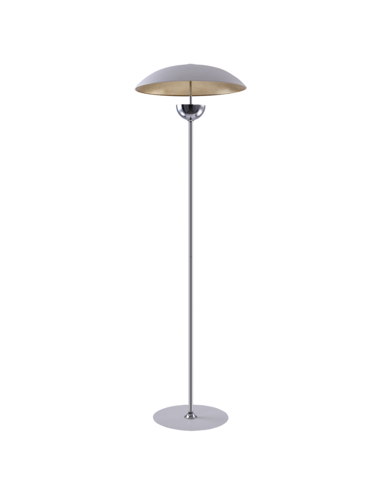 Floor lamps - CosmoLight SYDNEY standing lamp F01079WH AU White Gold Chrome  - product kolory-swiatla.pl 1