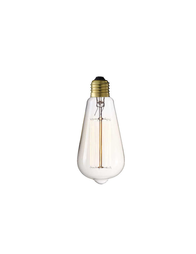 Edison LED E27 230V bulbs - CosmoLight Straight ST64 40W E27 decorative light bulb - product kolory-swiatla.pl 1