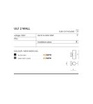 Outdoor wall lamps - Azzardo ULF 2 IP44 2xGU10 Outdoor Dark Grey Wall Mount AZ4474 - product 3