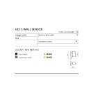 Outdoor lights with motion sensor - Azzardo ULF 1 IP44 SENSOR 1xGU10 Outdoor Black Wall Mount AZ4454 - product 2