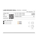 Outdoor wall lamps - Azzardo LARS ROUND IP54 LED 13W 1000lm 3000K Outdoor Black Wall Mount AZ4504. - product 2