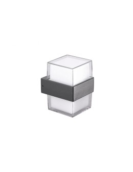 Azzardo LARS SQUARE IP54 LED 13W 1000lm 4000K Outdoor Black Wall Mount AZ4507.
