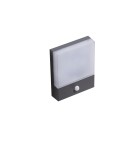 Outdoor lights with motion sensor - Azzardo CIVITA IP54 LED SENSOR 12W 800lm 3000K Outdoor Dark Grey Wall Mount AZ4360 - product 1