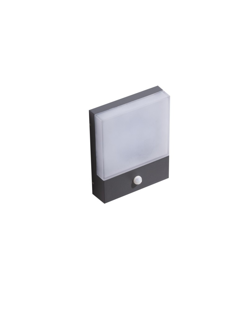 Outdoor lights with motion sensor - Azzardo CIVITA IP54 LED SENSOR 12W 800lm 3000K Outdoor Dark Grey Wall Mount AZ4360 - product kolory-swiatla.pl 1