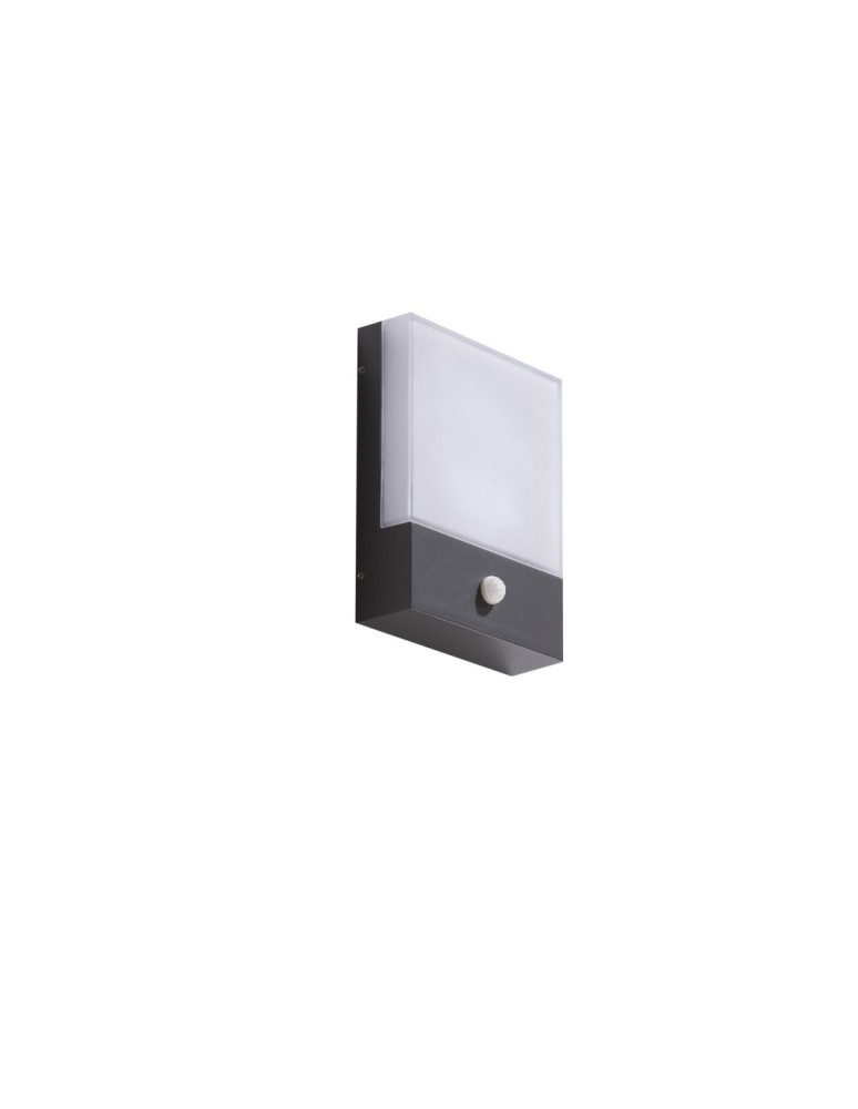 Outdoor lights with motion sensor - Azzardo CIVITA IP54 LED SENSOR 12W 800lm 3000K Outdoor Dark Grey Wall Mount AZ4360 - product kolory-swiatla.pl 2