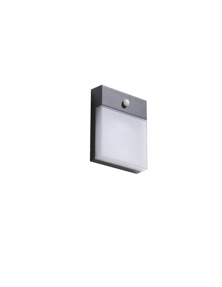 Outdoor lights with motion sensor - Azzardo CIVITA IP54 LED SENSOR 12W 800lm 3000K Outdoor Dark Grey Wall Mount AZ4360 - product kolory-swiatla.pl 3