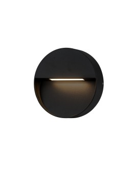 Azzardo CASORIA ROUND IP54 LED 6W 450lm 3000K Outdoor Black Wall Mount AZ4366. - product 2
