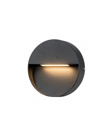 Azzardo CASORIA ROUND IP54 LED 6W 450lm 3000K Outdoor Dark Grey Wall Mount AZ4365. - product 2