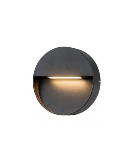 Azzardo CASORIA ROUND IP54 LED 6W 450lm 3000K Outdoor Dark Grey Wall Mount AZ4365. - product 2