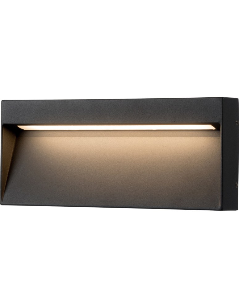 Lamps for path lighting - Azzardo CASORIA SLIM IP54 LED 6W 450lm 3000K Outdoor Dark Grey Wall Mount AZ4368. - product kolory-swiatla.pl 3