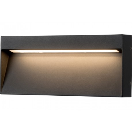 Azzardo CASORIA SLIM IP54 LED 6W 450lm 3000K Zewnętrzna Ciemny Szary Ścienna AZ4368