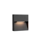 Lamps for path lighting - Azzardo CASORIA SQUARE IP54 LED 6W 450lm 3000K Outdoor Dark Grey Wall Mount AZ4367. - product 2