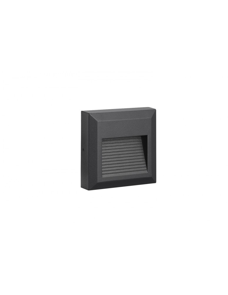 Lamps for path lighting - Azzardo AFI IP54 LED 2W 150lm 3000K Outdoor Dark Grey Wall Mount AZ44510. - product kolory-swiatla.pl 1