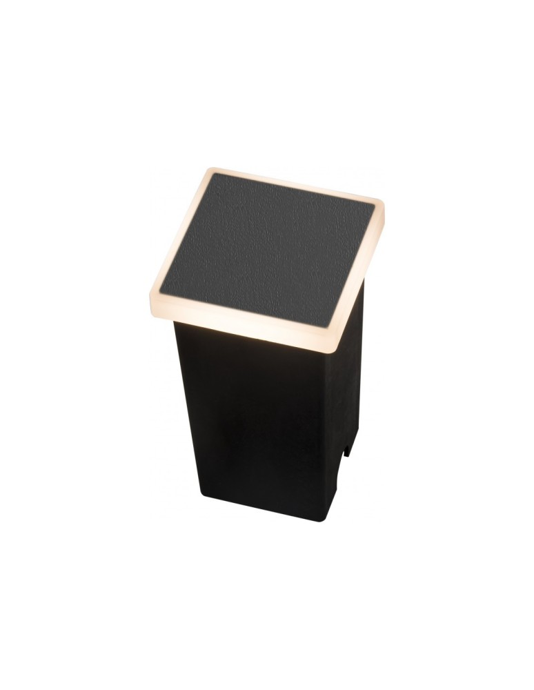 Overhead and ground lights - Azzardo ALF SQUARE IP65 LED 3W 250lm 3000K Outdoor Black Staircase/Recessible AZ4465. - product kolory-swiatla.pl 1